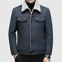 Wool-Feel Sherpa Lined Regular Fit Jacket