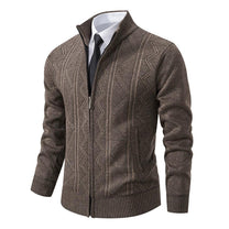 Wool Knit Tailored Cardigan Jacket