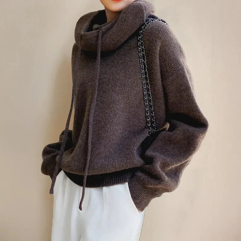 Wool Oversized Turtleneck Sweater for Women Herwick