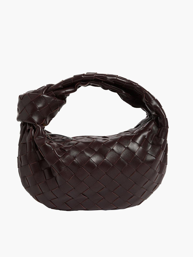 Woven Mini Handbag With Artistic Detailing