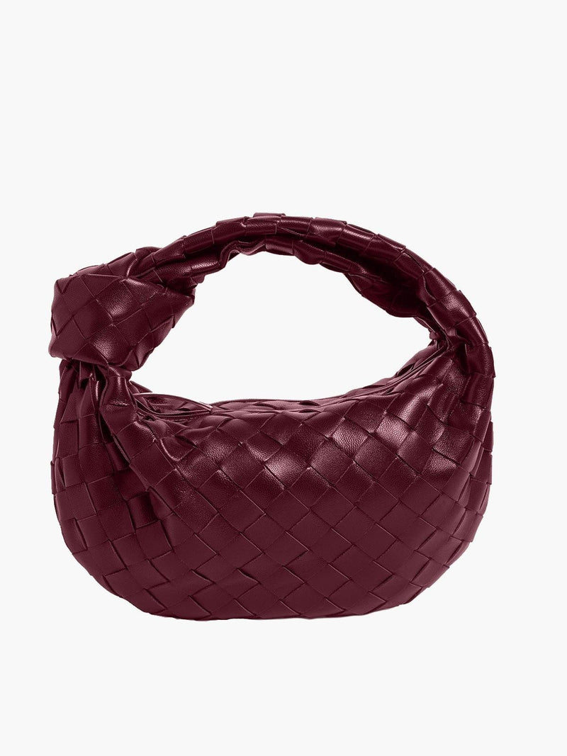 Woven Mini Handbag With Artistic Detailing