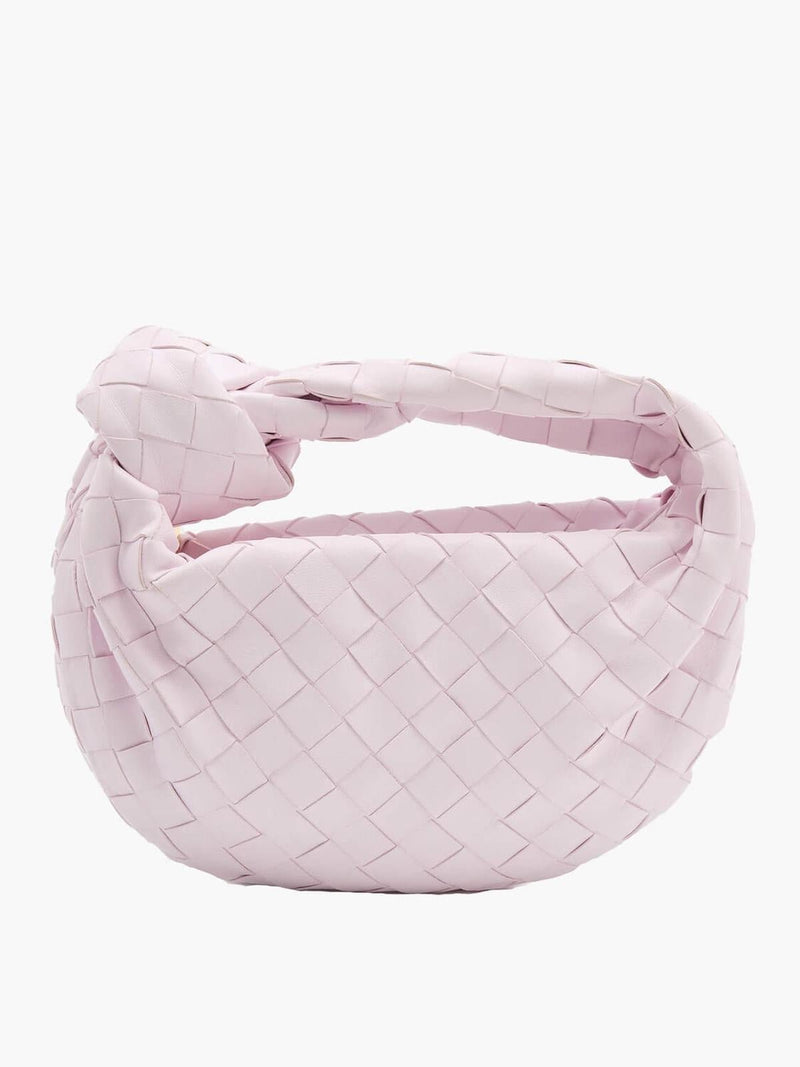 Woven Mini Handbag With Artistic Detailing