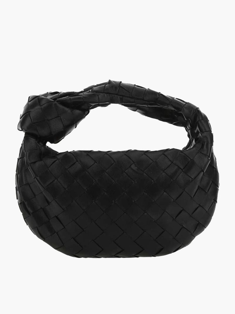 Woven Mini Handbag With Artistic Detailing