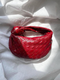 Woven Mini Handbag With Artistic Detailing