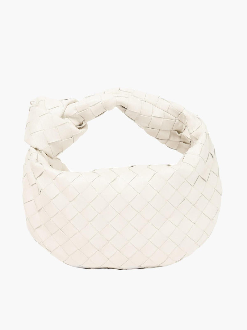 Woven Mini Handbag With Artistic Detailing