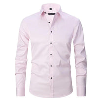 Wrinkle-Free Stretch Shirt For Men - Breathable Slim Fit Design