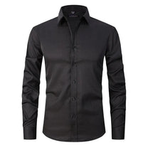 Wrinkle-Free Stretch Shirt For Men - Breathable Slim Fit Design