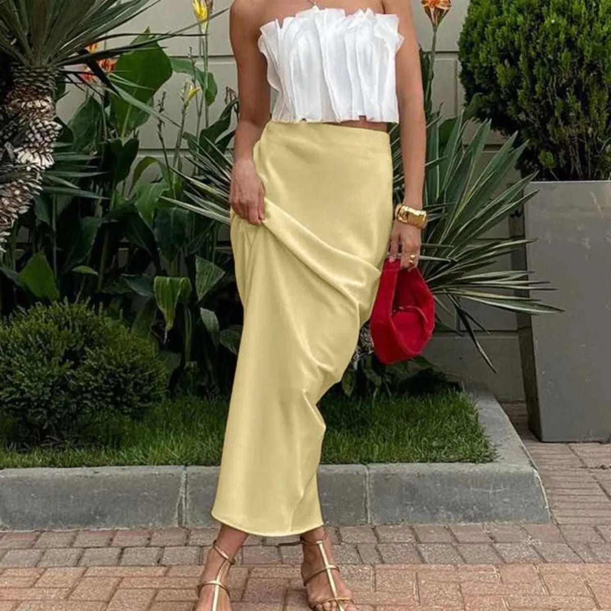 Yellow Maxi Skirt