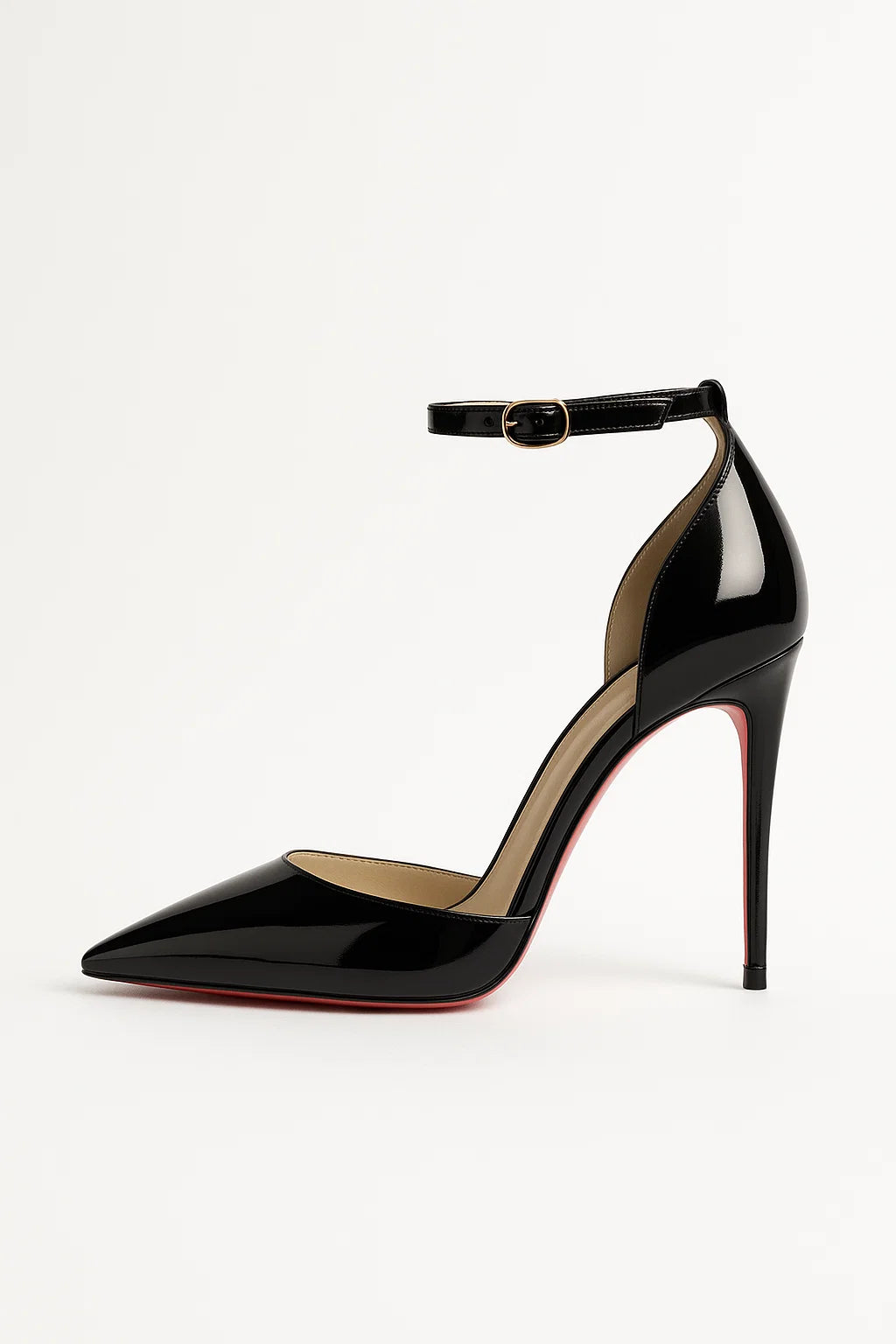 Leather Red Sole Stiletto Pumps
