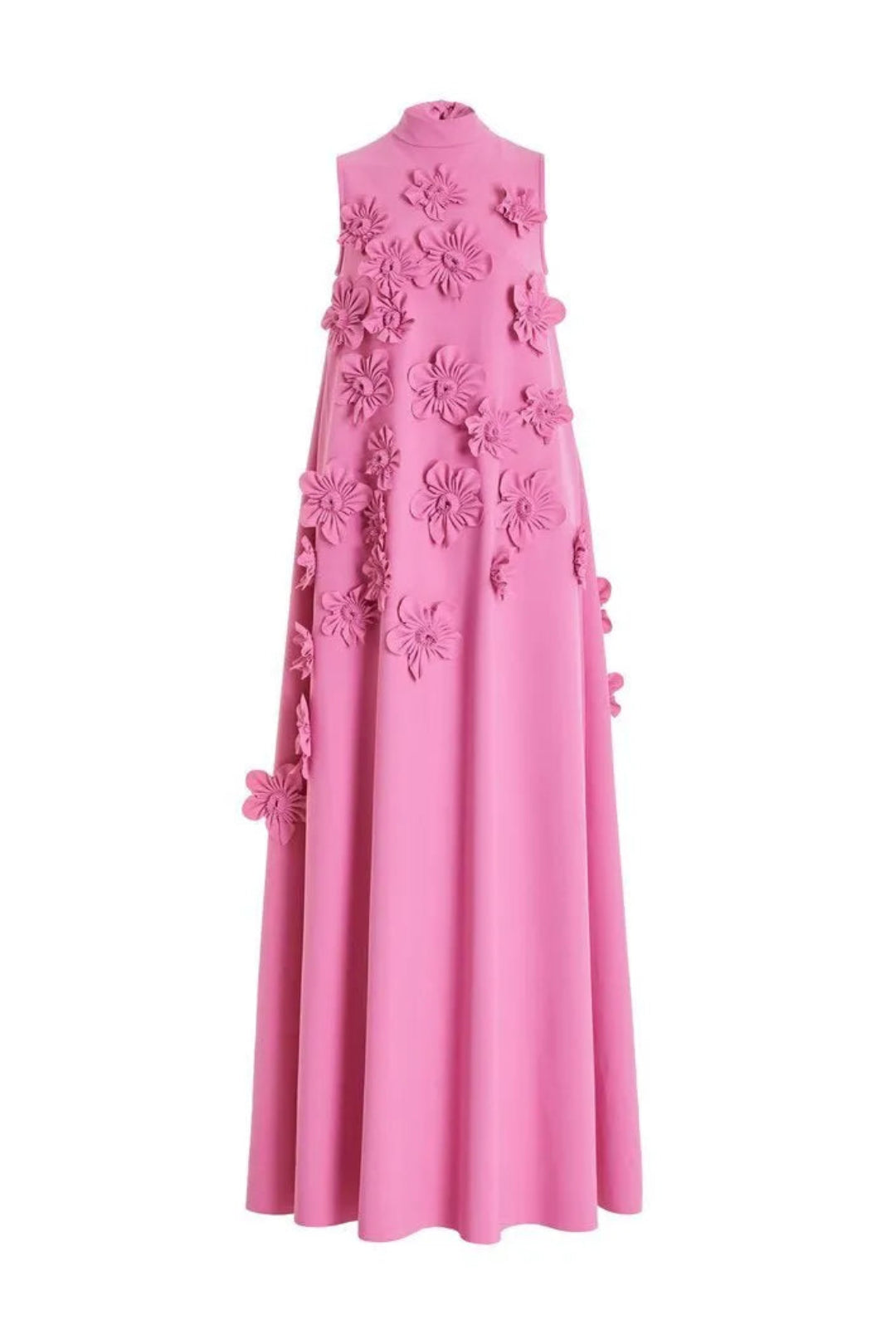 Flower Embellished Sleeveless Maxi Dress