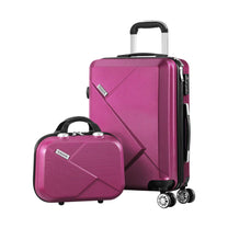 2-Piece ABS Hard Shell Luggage Set With TSA Lock And 360° Spinner Wheels