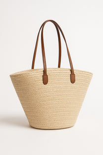 Straw Shopper Bag - Summer Bag