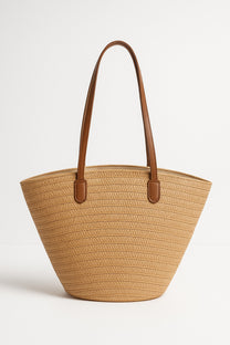 Straw Shopper Bag - Summer Bag